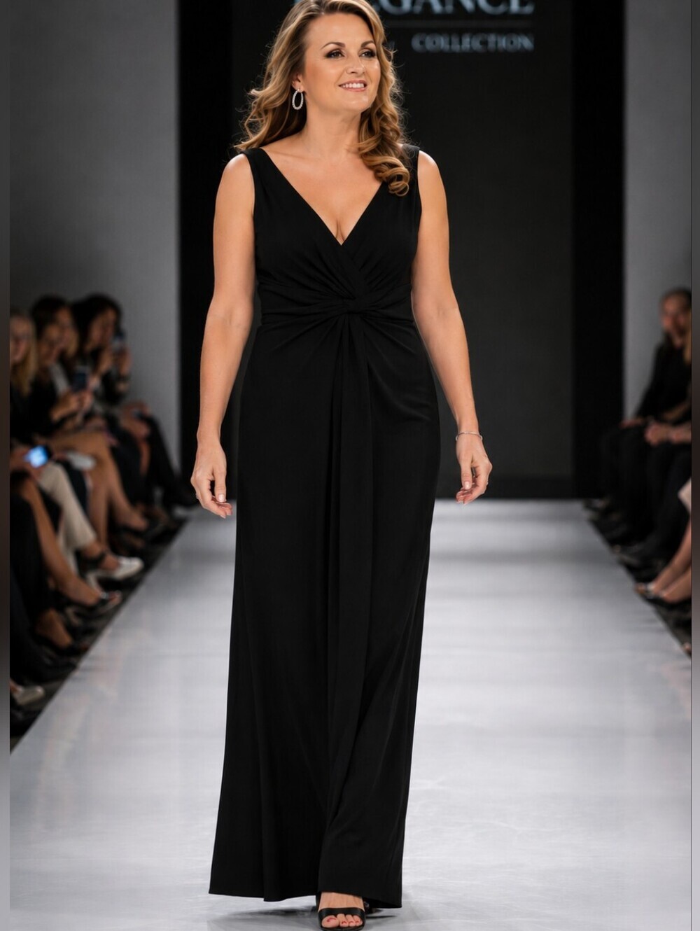 Armani Collezioni Size 6 Black Long Formal Dress